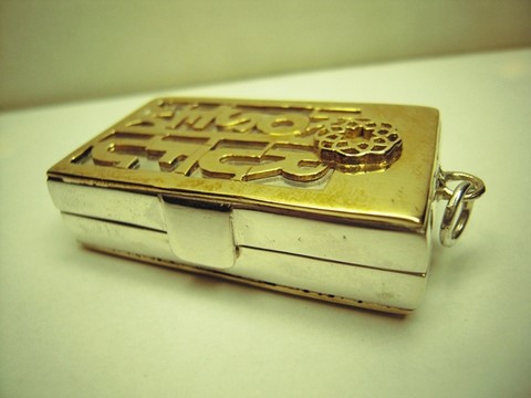 Porta Omamori Gohonzon in argento 925/000 e bronzo